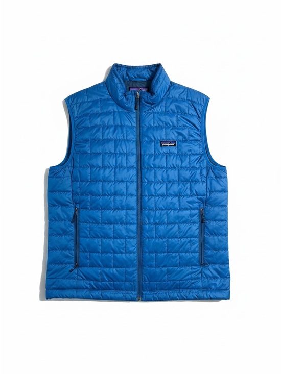Patagonia Other - Patagonia Nano Puff Vest Mens Large Blue Quilted Synthetic Insulated